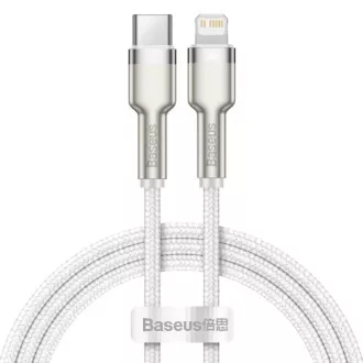 Baseus Cafule Series nabíjací / dátový kábel USB-C na Lightning PD 20W 2m, biela