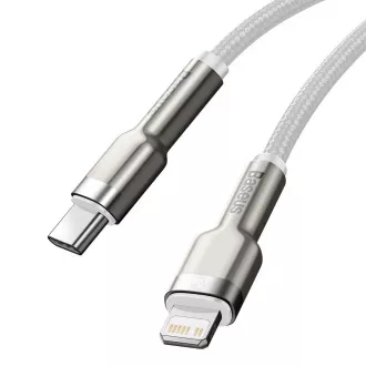 Baseus Cafule Series nabíjací / dátový kábel USB-C na Lightning PD 20W 2m, biela