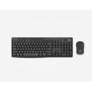 Logitech Silent Wireless Combo MK295, bezdrôtová klávesnica + myš, US, Graphite