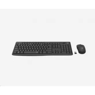 Logitech Silent Wireless Combo MK295, bezdrôtová klávesnica + myš, US, Graphite