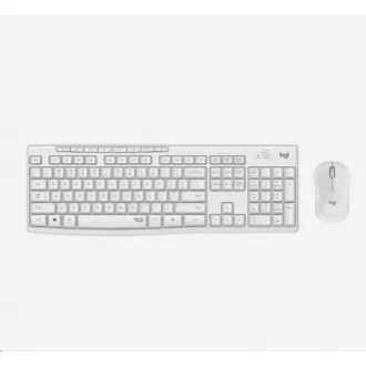 Logitech Silent Wireless Combo MK295, bezdrôtová klávesnica + myš, US, Off-White