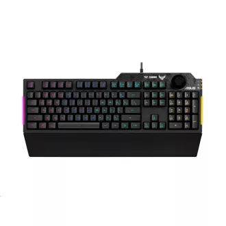 ASUS klávesnica TUF GAMING K1 (RA04), membránová, US, čierna