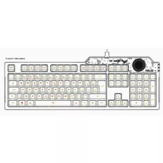 ASUS klávesnica TUF GAMING K1 (RA04), membránová, US, čierna