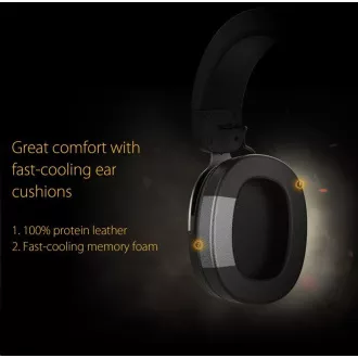 ASUS slúchadlá TUF Gaming H3 Gun Metal, Gaming Headset, čierno-šedá