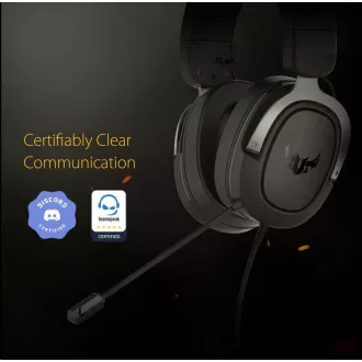 ASUS slúchadlá TUF Gaming H3 Gun Metal, Gaming Headset, čierno-šedá