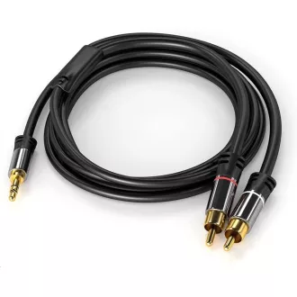 PREMIUMCORD kábel, Jack 3.5mm-2xCINCH M/M 5m PREMIUMCORD kábel, Jack 3.5mm-2xCINCH M/M 5m
