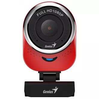 GENIUS webkamera QCam 6000/ červená/ Full HD 1080P/ USB2.0/ mikrofón