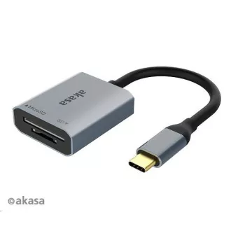 AKASA čítačka kariet AK-CR-10BK (SD, microSD), externá, USB 3.2 Type-C