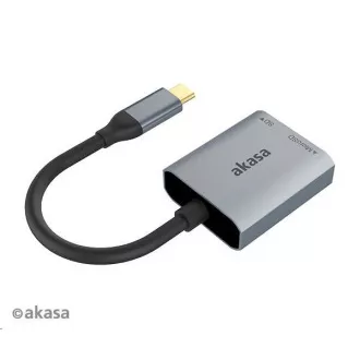 AKASA čítačka kariet AK-CR-10BK (SD, microSD), externá, USB 3.2 Type-C