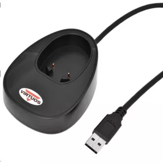 Virtuos CCD 2D čítačka Virtuos HW-855A, bezdrôtová, základňa, USB, čierna