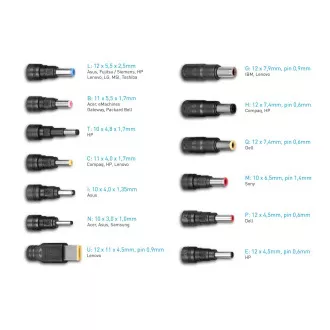 AVACOM QuickTIP 65W - univerzálny adaptér pre notebooky + 13 konektorov