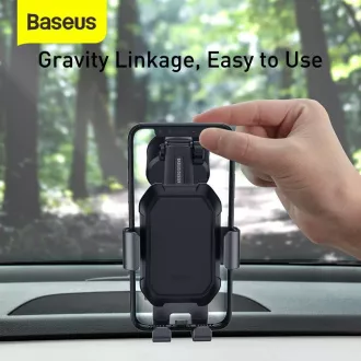 Baseus Tank Gravity držiak do auta (na palubnú dosku), čierna