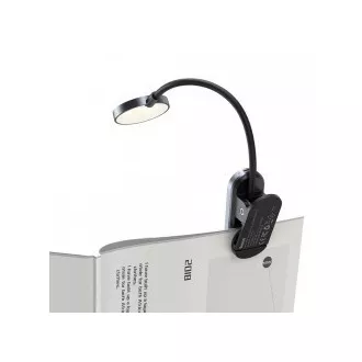 Baseus LED lampa na čítanie s klipom, šedá