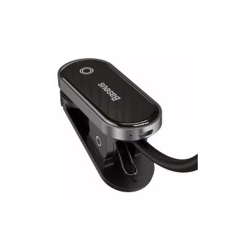 Baseus LED lampa na čítanie s klipom, šedá
