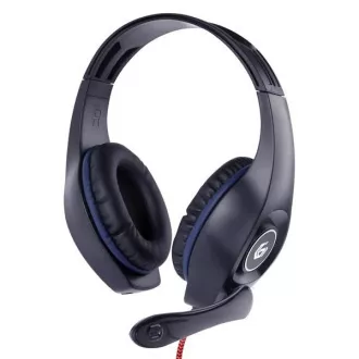 GEMBIRD slúchadlá s mikrofónom GHS-05-M, gaming, čierno-modrá, 1x 4-pólový 3, 5mm jack GEMBIRD slúchadlá s mikrofónom GHS-05-M, gaming, čierno-modrá, 1x 4-pólový 3, 5mm jack