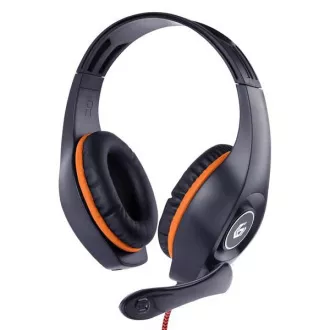 GEMBIRD slúchadlá s mikrofónom GHS-05-O, gaming, čierno-oranžová, 1x 4-pólový 3, 5mm jack GEMBIRD slúchadlá s mikrofónom GHS-05-O, gaming, čierno-oranžová, 1x 4-pólový 3, 5mm jack