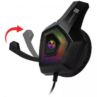 CONNECT IT herné slúchadlá BATTLE RGB Ed. 3, s mikrofónom, čierna