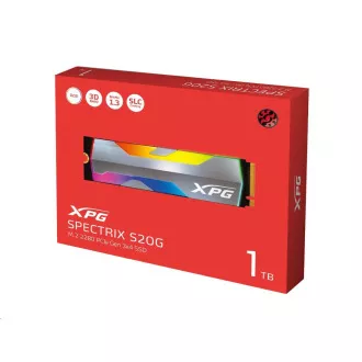 ADATA SSD 1TB XPG SPECTRIX S20G, PCIe Gen3x4 M.2 2280 (R:2500/W:1800 MB/s) ADATA SSD 1TB XPG SPECTRIX S20G, PCIe Gen3x4 M.2 2280 (R:2500/W:1800 MB/s)