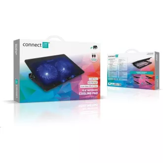 CONNECT IT chladiaca podložka pod notebook FrostBreeze, čierna