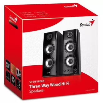 GENIUS reproduktory SP-HF 1800A v2, 50W, 2.0, čierna GENIUS reproduktory SP-HF 1800A v2, 50W, 2.0, čierna