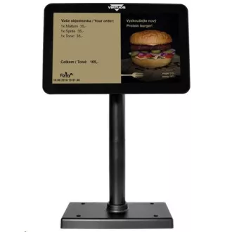 Virtuos 10, 1" LCD farebný zákaznícky monitor SD1010R, USB, čierny Virtuos 10, 1" LCD farebný zákaznícky monitor SD1010R, USB, čierny
