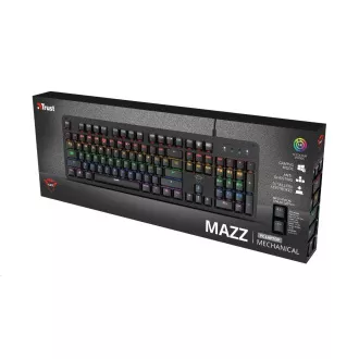 TRUST klávesnica GXT 863 MAZZ, mechanická, USB, US