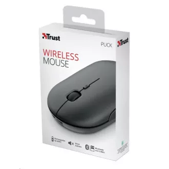 TRUST myš PUCK, bezdrôtová, USB, čierna TRUST myš PUCK, bezdrôtová, USB, čierna