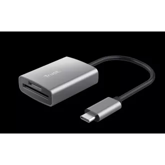 TRUST čítačka pamäťových kariet DALYX Fast, externá, USB-C, 8cm