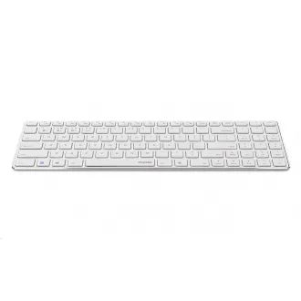 RAPOO klávesnica E9100M, bezdrôtová, Ultra-slim, CZ/SK, biela