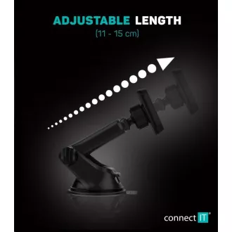 CONNECT IT držiak do auta InCarz 4Strong CARBON, univerzálny magnetický, 4 magnety, KARBON