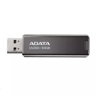 ADATA Flash Disk 64GB UV260, USB 2.0, Kovový, čierna