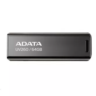 ADATA Flash Disk 64GB UV260, USB 2.0, Kovový, čierna