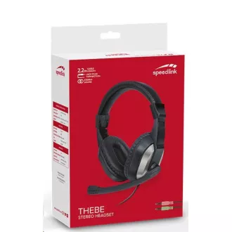 SPEED LINK slúchadlá SL-870020-BK THEBE Stereo Headset, čierna SPEED LINK slúchadlá SL-870020-BK THEBE Stereo Headset, čierna