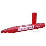 Značkovač Centropen 8560 na Flipchart červený klinový hrot 1-4,6mm