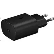 Samsung cestovná nabíjačka EP-TA800NBE, Quickcharge 25W, USB-C, čierna