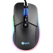 C-TECH herná myš Dawn, casual gaming, 6400 DPI, RGB podsvietenie, USB
