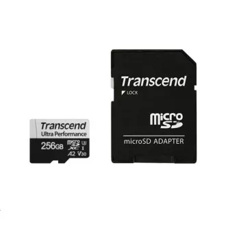 TRANSCEND MicroSDXC karta 256GB 340S, UHS-I U3 A2 Ultra Performácia 160/125 MB/s