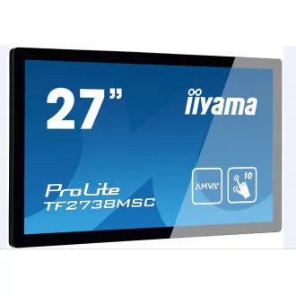 Iiyama dotykový monitor ProLite TF2738MSC-B2, 68, 6 cm (27''), Projected Capacitive, 10 TP, Full HD, black Iiyama dotykový monitor ProLite TF2738MSC-B2, 68, 6 cm (27''), Projected Capacitive, 10 TP, Full HD, black