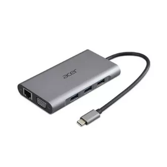 ACER 12v1 Type C dongle: 2 x USB3.2, 2 x USB2.0, 1 x SD/TF, 2 x HDMI, 1 x PD, 1 x DP, 1 x RJ45, 1 x 3.5 Audio ACER 12v1 Type C dongle: 2 x USB3.2, 2 x USB2.0, 1 x SD/TF, 2 x HDMI, 1 x PD, 1 x DP, 1 x RJ45, 1 x 3.5 Audio