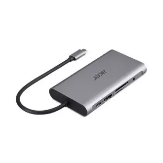 ACER 12v1 Type C dongle: 2 x USB3.2, 2 x USB2.0, 1 x SD/TF, 2 x HDMI, 1 x PD, 1 x DP, 1 x RJ45, 1 x 3.5 Audio