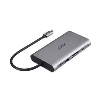 ACER 12v1 Type C dongle: 2 x USB3.2, 2 x USB2.0, 1 x SD/TF, 2 x HDMI, 1 x PD, 1 x DP, 1 x RJ45, 1 x 3.5 Audio ACER 12v1 Type C dongle: 2 x USB3.2, 2 x USB2.0, 1 x SD/TF, 2 x HDMI, 1 x PD, 1 x DP, 1 x RJ45, 1 x 3.5 Audio