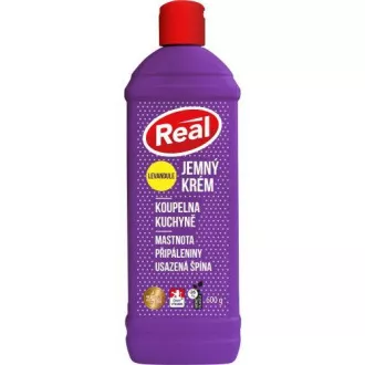 Čistiaci krém kúpeľňa kuchyne Real jemný levanduľa 600g Čistiaci krém kúpeľňa kuchyne Real jemný levanduľa 600g