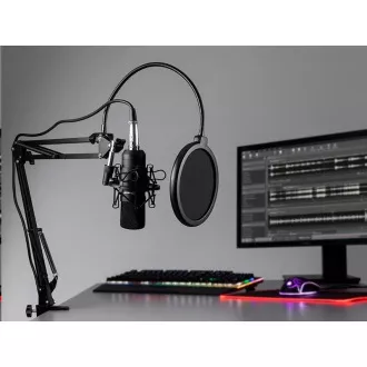 TRACER mikrofón Studio PRO, 3.5 jack, 2.5 m kábel, čierna TRACER mikrofón Studio PRO, 3.5 jack, 2.5 m kábel, čierna