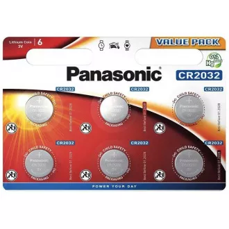PANASONIC Lítiová batéria (gombíková) CR-2032EL/6BP 3V (Blister 6ks)