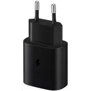 Samsung cestovná nabíjačka EP-TA800XBE, Quickcharge 25W, kábel USB-C, čierna