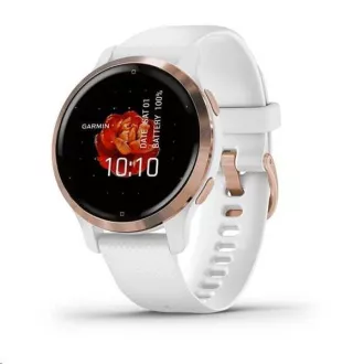 Garmin GPS športové hodinky Venu2S Rose Gold/White Band