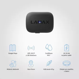 LAMAX GPS Locator + obojok