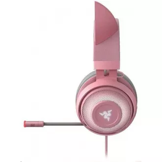 RAZER slúchadlá Kraken Kitty, USB Headset, Chroma, Quartz / ružová RAZER slúchadlá Kraken Kitty, USB Headset, Chroma, Quartz / ružová