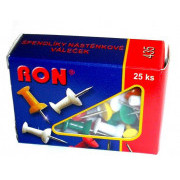 Špendlíky Ron nástenkové valčeky farebné 25ks