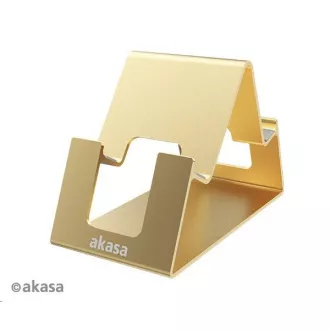 AKASA stojan Aries Pico, hliníkový stojan pre mobil a tablet, zlatá